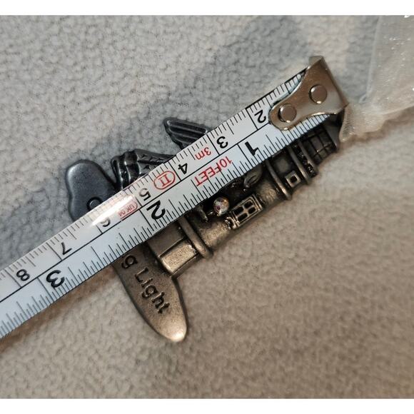 Gloria Duchin Ornament Pewter Christmas “Guiding Light” Lighthouse Memorial - Picture 6 of 7